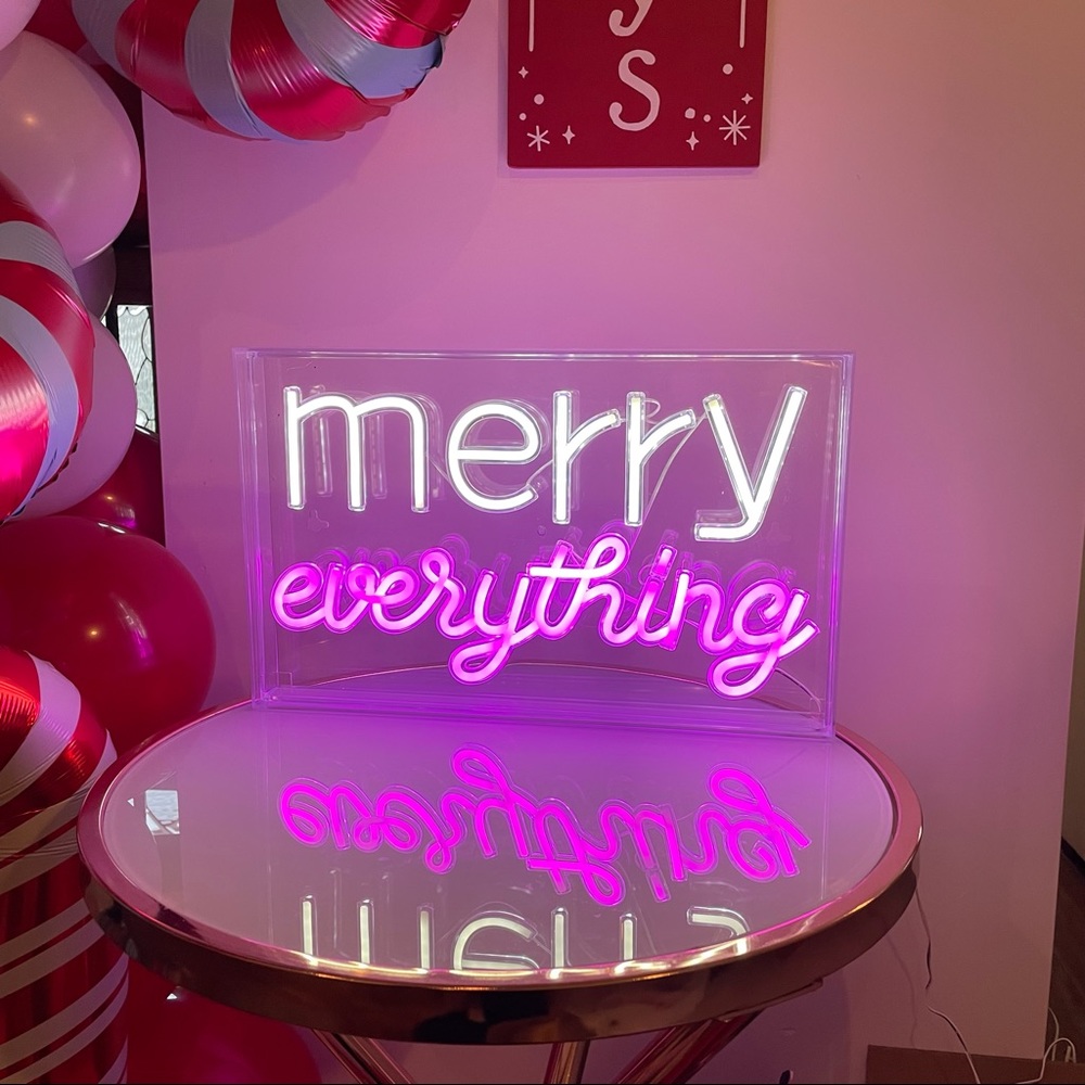 Merry Everything Neon sign